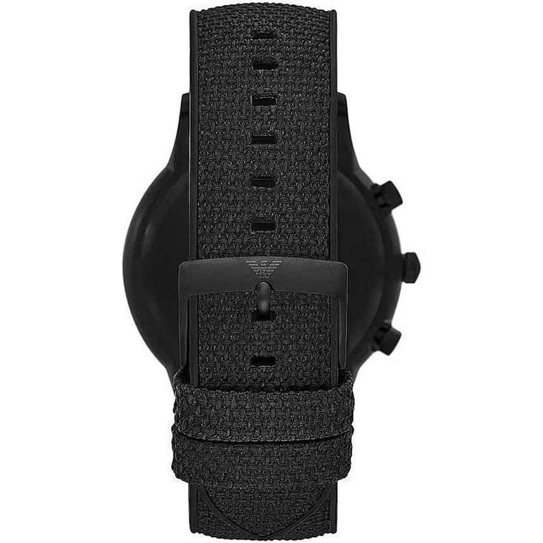 Emporio Armani AR11457 Fabric Silicone Chronograph Watch for Mens&