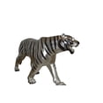 thumbnail image 2 of Nifao Tiger bronze statue with black and silver finish – Garden Outdoor Decor Sculpture, 80"L x 15"W x 34"H, 2 of 8