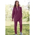 thumbnail image 3 of Woman Within Plus Size 2-Piece Fleece Sweatshirt Set, 3 of 4