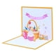 thumbnail image 2 of Tarjetas de felicitación de Pascua en 3D, tarjeta de felicitación de cumpleaños con los mejores deseos, tarjeta de Pascua emergente en 3D. Oro, 2 of 9