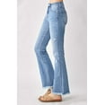 thumbnail image 3 of Risen Jeans - High-Rise Full-Length Flare Jeans with Vintage Frayed Hem (30.5" Inseam) - RDP1277, 3 of 10