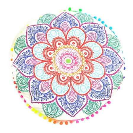 Large Round Mandala Meditation Floor Pillows Indian Tapestry