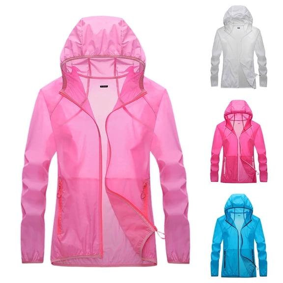 XINPING Women Quick Dry Jackets UPF 50 Sun Protection Lightweight Coats Couple Outdoor Camping Hiking Solid Color Jacket