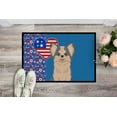 thumbnail image 2 of Longhaired Blue and White Chihuahua USA American Indoor or Outdoor Mat 24x36, 2 of 5