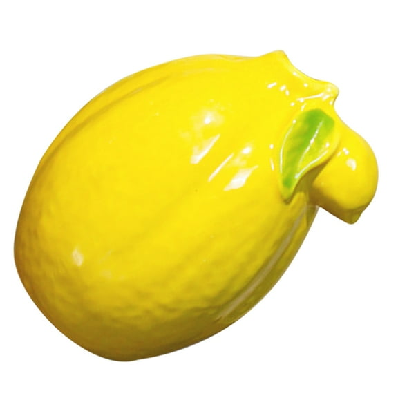 Ceramic Lemon Vase for Modern Desktop Flower Arrangement Unique Fruit Shaped Vase 1 Set Home Decor