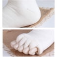 thumbnail image 4 of Yoga Separator Socks Alignment Foot Socks Five Toe Separator Socks Toes Alignment Socks Stretchy Tendon Pain Relief, White 1 Pairs, 4 of 5