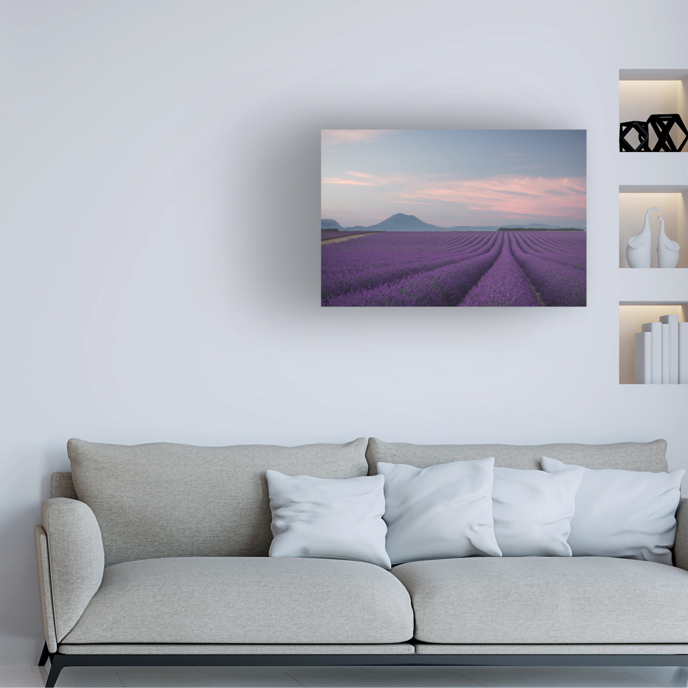 Rostovskiy Anton 'Lavender Field' Canvas Art