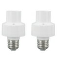 thumbnail image 4 of 2 Pcs Douille d'Ampoule Intelligente Support de Lampe Sans Fil Contrôle Vocal avec Port de Vis E27 Durée de Vie Intelligente 100V250V Blanc, 4 of 10