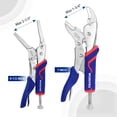 thumbnail image 3 of Juego de alicates con cierre WORKPRO, 2 piezas, acero CR-V, 18 cm y 17 cm, 3 of 6