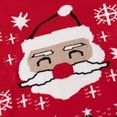 thumbnail image 5 of BULLPIANO Toddler Boy Girl Ugly Christmas Sweater Crewneck Knitted Pullover Kids Santa Reindeer Dinosaur Elk Deer Xmas Holiday Sweaters, 5 of 6