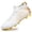 White, variant on Kids High-Top Soccer Cleats - Unisex Youth Football Boots with Gold Spike Soles for Indoor & Outdoor Training and Athletic Performance