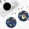thumbnail image 5 of Bingfone Vintage Dinosaurs Leather Drinks Coasters With Set Of 6,Suitable For Home Kitchen,Coffee Cup Coasters Home Gift, 5 of 9
