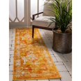 thumbnail image 2 of Unique Loom 3137832 2 x 13 ft. Salle Garnier Sofia Runner Rug, Orange, 2 of 2