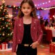 thumbnail image 1 of Cowsor Girls Sequin Blazer Open Front Jacket Party Christmas Sparkly Coats, 1 of 7
