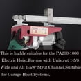 thumbnail image 2 of Polipasto eléctrico Trolley Assembly de 6 ruedas para Strut Channel, 2 of 5