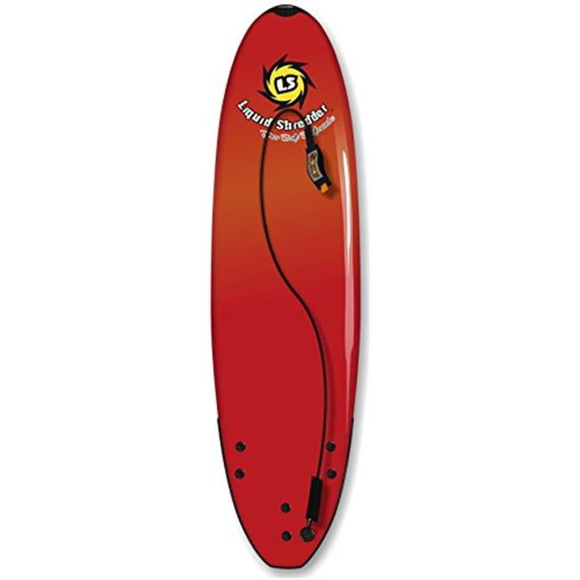 Liquid Shredder SB5ft8 ELEMENTRD Element Soft Surfboard Red, 8 in