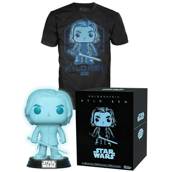 Funko POP! Star Wars Holographic Kylo Ren Vinyl Figure & T-Shirt (Large)