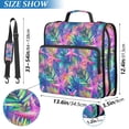 thumbnail image 2 of FORMRS Zipper Binder with Shoulder Strap 2-inch Ring 500 Sheet Capacity File Bag, Colorful Starfish, 2 of 5