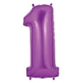 thumbnail image 3 of Scooby Doo 1st Birthday Party Supplies Balloon Bouquet Decorations - Purple Number 1, 3 of 7