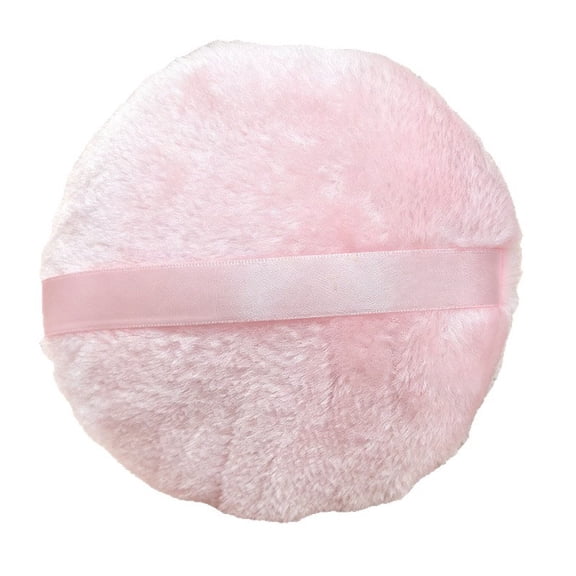 RAGUPEL 4" Large Powder Puff, Soft Fluffy Dusting Powder Puff with Case,Pink