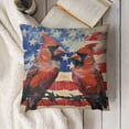thumbnail image 3 of Pillow Covers American Flag Throw Pillowcase Cushion Case Farmhouse Decorations for Sofa Couch, 3 of 5