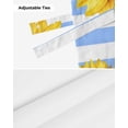 thumbnail image 6 of Tie Up Valance Curtain for Kitchen,Farm Watercolor Sunflower Rod Pocket Short Curtains Adjustable Tie-Up Shade Valances,Blue Stripe Window Treatment for Bathroom Living Room Bedroom, 6 of 8