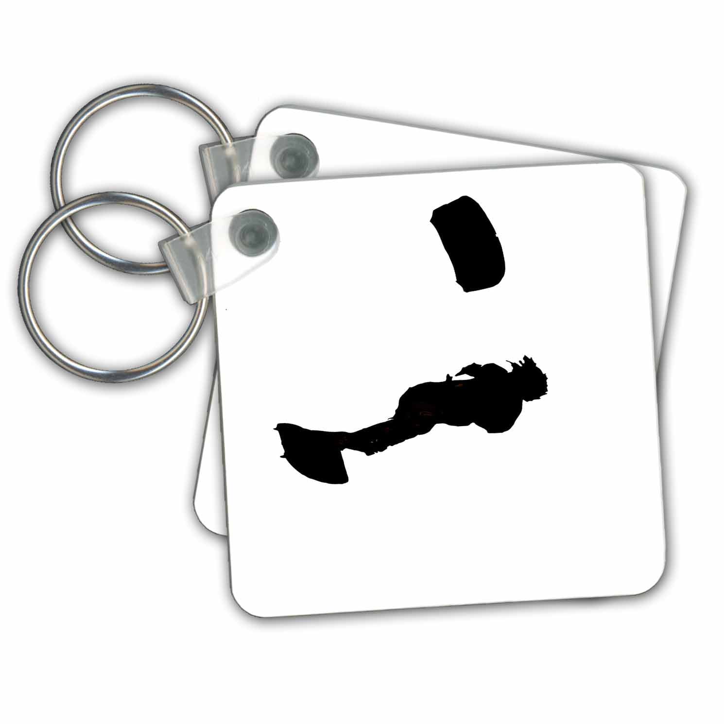 3dRose Lets Go Fly A Kite Silhouette Vector - Key Chains ...