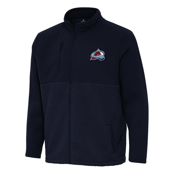 Men's Antigua Navy Colorado Avalanche Daily Fused Full-Zip Jacket