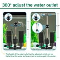 thumbnail image 2 of AQQA Aquarium Filter, Electric Fish Tank Filters, 5W Quiet Sponge Filter for 15-55 Gallon Tank with 2 Extra Sponges, 1 Bag of Filtered Ceramic Balls for Fresh and Salt Water Fish Tank, 2 of 7