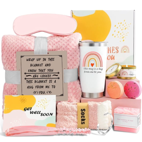 Paquete de cuidado OPOWIS Get Well Soon para mujer con 12 unidades