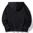 thumbnail image 5 of M-8XL Mens Big & Tall Hoodies with Zipper and Pockets Plus Size Pullover Sweatshirts Casual Solid Loose Comfort Warm Basic Work Hoodie, 5 of 8