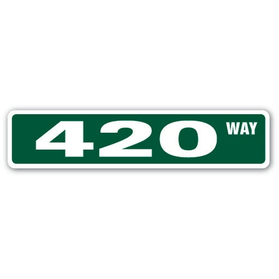 SignMission SS-420 4 x 18 in. 420 Street Sign