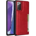 thumbnail image 2 of Galaxy Note 20 Wallet Case with Card Holder, Luxury PU Leather Kickstand Card Slots,Double Magnetic Clasp and Flip Wrist Strap Multi-Function Case for Samsung Galaxy Note 20 6.7",Red, 2 of 13