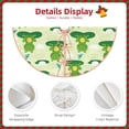 thumbnail image 3 of Daiia Cute Frog1 Drawing Merry Christmas Tree Skirt , Xmas Large Lace-up Tree Skirt, Santa Snowflakes Rustic Home Decorations New Year Party Farmhouse Decor-48", 3 of 6
