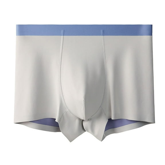 successthop Mens Underwear with Pouch for Balls Support Comfortable Lightweight Stretch Colorful Boxer Brief Gray XL