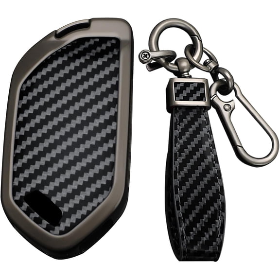 Key Fob Cover Compatible with Kia Telluride Sorento Picanto K3 K5 K4 K8 Sportage Carens Morning Carnival Seltos EV3 EV5 EV6 EV9 2022-2026 ABS Metal 5/6/7/8/9 Button Keychain Case Holder Protector,1