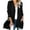 Black, variant on Womens Loose Open Front Long Sleeve Casual Knit Sweaters Coat with Pockets