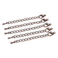 thumbnail image 1 of stanreset Bracelet Tail Link Chain with Clasp Fashion Jewelry Making Findings Bracelets Necklace Extension Chains Extender Copper, 1 of 6