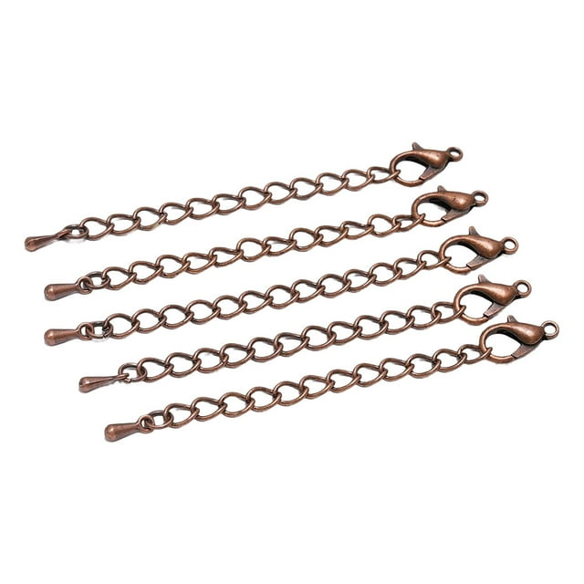 pitrice Bracelet Queue Lien Chaîne avec Fermoir Mode Bijoux Faire Résultats Bracelets Collier Extension Chaînes Cuivre Argent Extenseur