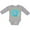 AC-Heather Grey, variant on Inktastic Blue Donut Boys or Girls Long Sleeve Baby Bodysuit