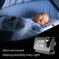 thumbnail image 3 of Projection Alarm Clock for Bedrooms, Innovative 180° Rotatable Projector, Extra Loud Ringtones, Progressive Volume Alarm for Heavy Sleepers, 3 of 6