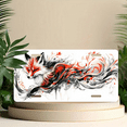 thumbnail image 6 of 1 Pcs 2D Flat License Plate Covers & Frames, A Fox with Inklike Swirls For Decorative Front, Waterproof For Decoration Aluminum License Plate Covers & Frames Cover For Men Women, 12" X 6", 6 of 7