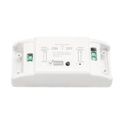 M Buder Mini Smart Relay WiFi Switch, Wireless Light Remote Control Module, Fire Rating V0, Smart Home Automation Equipment for Timing Tasks, App Compatible, White