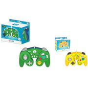 2-Pack Classic Controller Wired Controller For Nintendo Wii/Wii U (Luigi+Pikachu)