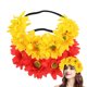 thumbnail image 1 of Paquete de 2 coronas de girasol, corona bohemia, diadema de girasol, accesorio para el cabello con flores (arcoíris), 1 of 5
