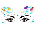 thumbnail image 1 of Pegatinas de tatuaje temporal para fiesta de Halloween, tatuaje de cejas 3D de diamante, maquillaje de espectáculo para niños, joyería facial DIY, decoración de tatuaje, 1 of 4
