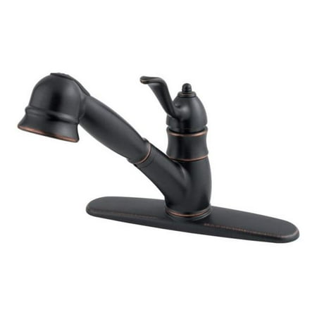 Tuscan Bronze Reflector - LFWKP600Y Wilmington One Handle Pull Out Kitchen Faucet Tuscan Bronze 1.8 Gpm