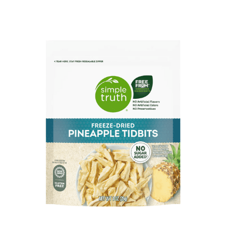 Simple Truth Freeze-Dried Pineapple Tidbits No Sugar Added 2-Pack 1 oz