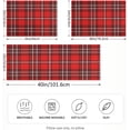 thumbnail image 4 of GZHJMY Red White Plaid Satin Pillowcases for Hair and Skin Soft Like Silk Pillowcase, Satin Cooling Pillow Cases with Envelope Closure, Comfortable and Breathable, 20" x 26" Home Decor, 4 of 7