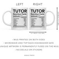 thumbnail image 5 of CTDream Funny 11oz. Ceramic Coffee Tea Mug Thank You Gift, Tutor Nutritional Facts, 1-Pack, 5 of 7